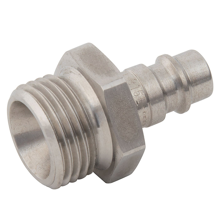 Parker Legris 25 SS Adapter 1/4 BSPP M Stainless 9087X2513 - FluidAirFittings