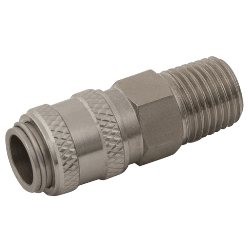 FT Pro BE-21 Mini Couplings 1/4" BSPT Male B2104M - FluidAirFittings