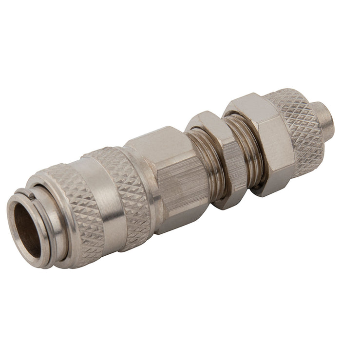FT Pro BE21 Mini Coupling 6 X 4 Tube Quick Fit Panel Mounting B2106QBH - FluidAirFittings