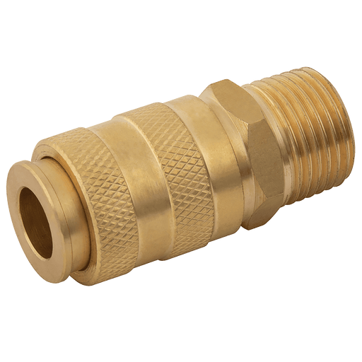 FT Pro 1/2" BSPT Male BE-25B Coupling B25B08M - FluidAirFittings