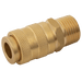 FT Pro BE-25B-Brass Euro Couplings 1/4" BSPP Male B25B04M - FluidAirFittings