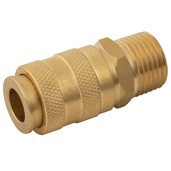 FT Pro 1/2" BSPT Male BE-25B Coupling B25B08M - FluidAirFittings