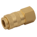 FT Pro BE25B-Brass Euro Couplings 1/2" BSPP Female B25B08F - FluidAirFittings