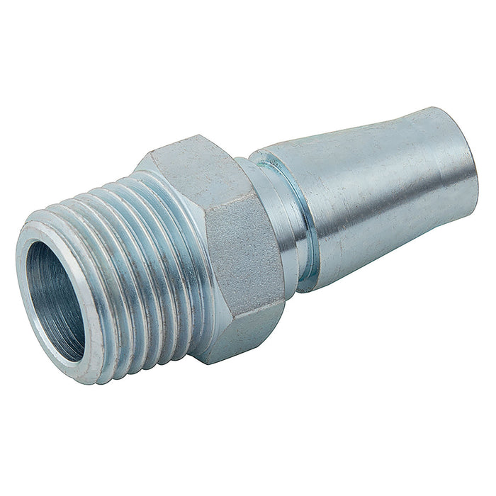 FT Pro BE68 TWS TP Heavy Duty Adapter in Steel 1/4" BSPT Male B6804MP - FluidAirFittings