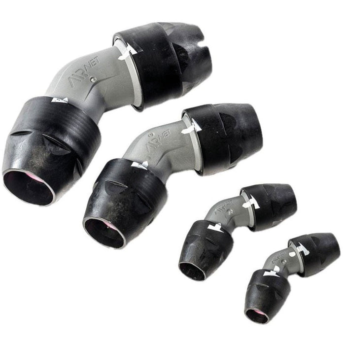 AIRnet 40MM 45° Equal Elbow 2811-4004-80 - FluidAirFittings