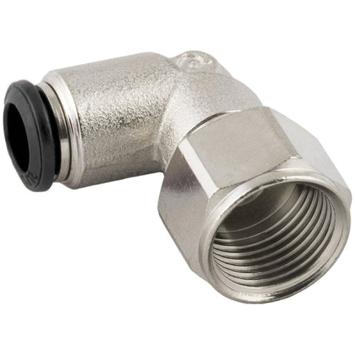 Aignep 3/8" BSPP Female X 8MM OD Elbow 50106N8-3/8 - FluidAirFittings