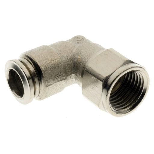 Aignep 1/8" BSPP Female X 6MM OD Swivel Elbow 571066-1/8 - FluidAirFittings