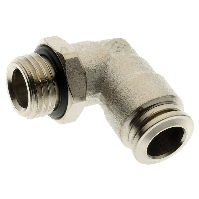 Aignep 1/4" BSPP Male X 8MM OD Swivel Elbow 571168-1/4 - FluidAirFittings