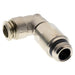 Aignep 1/4" BSPP Male X 10MM OD Extended Swivel Elbow 5712610-1/4 - FluidAirFittings
