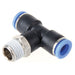 FT Pro 1/4" BSPT Male X Mm OD Stud Tee PB1/4-02 - FluidAirFittings