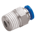 FT Pro 1/4" BSPT Male X Mm OD Male Stud PC3/8-02 - FluidAirFittings