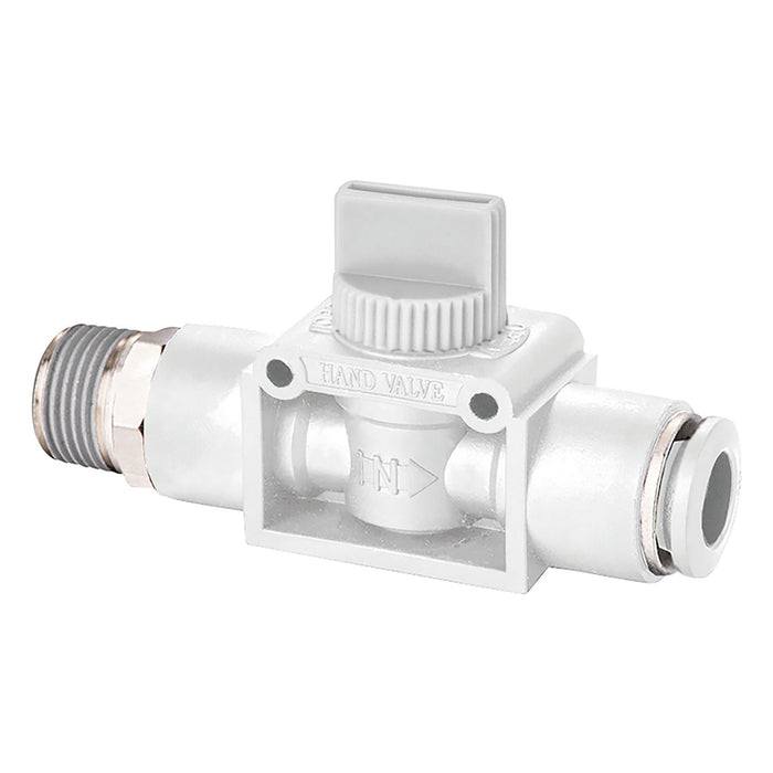 FT Pro 3/8" BSPT Male X 10MM OD 3 Way Vented Ball Valve WHVSF10-03 - FluidAirFittings