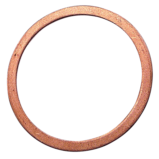 Flat Copper Washer M18 X 24 X 18 X 1.5 CWM18 - FluidAirFittings