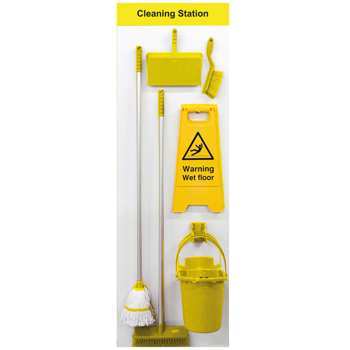 Style B Shadowboard Cleaning Station SB-BD02-YL - FluidAirFittings