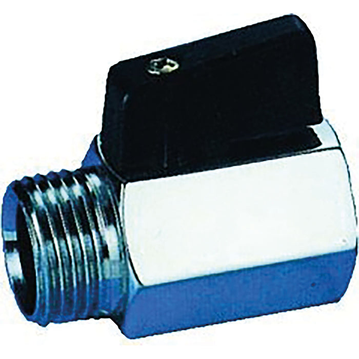 FT Pro 1/4" BSPP Male/Female Mini Ball Valve BE4003-04 - FluidAirFittings