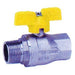 FT Pro 1/2" BSPP Male/Female WRAS/Gas Butterfly Ball Valve BE7224-08 - FluidAirFittings