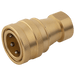 Holmbury 1/4"BSPP Female Thread ISO-B Interchange Brass Coupling BHISO-B04 - FluidAirFittings