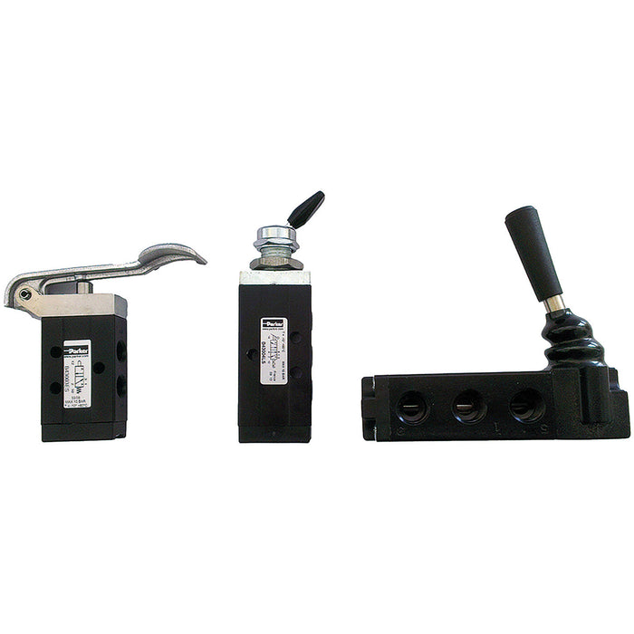 Parker 1/4" BSPP Female Lever Valve B53004LT - FluidAirFittings