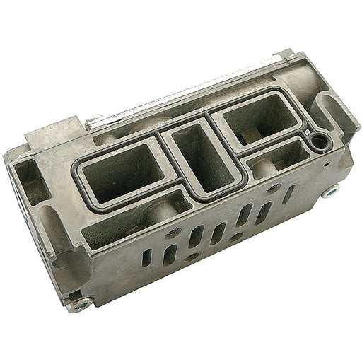 Parker 1/4" BSPP Side Ported Manifold & End Plate P2N-EM512MD - FluidAirFittings