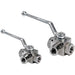 SS 3 Way Ball Valve L Port Full Bore 3/4" BSPP BVS31912GL - FluidAirFittings