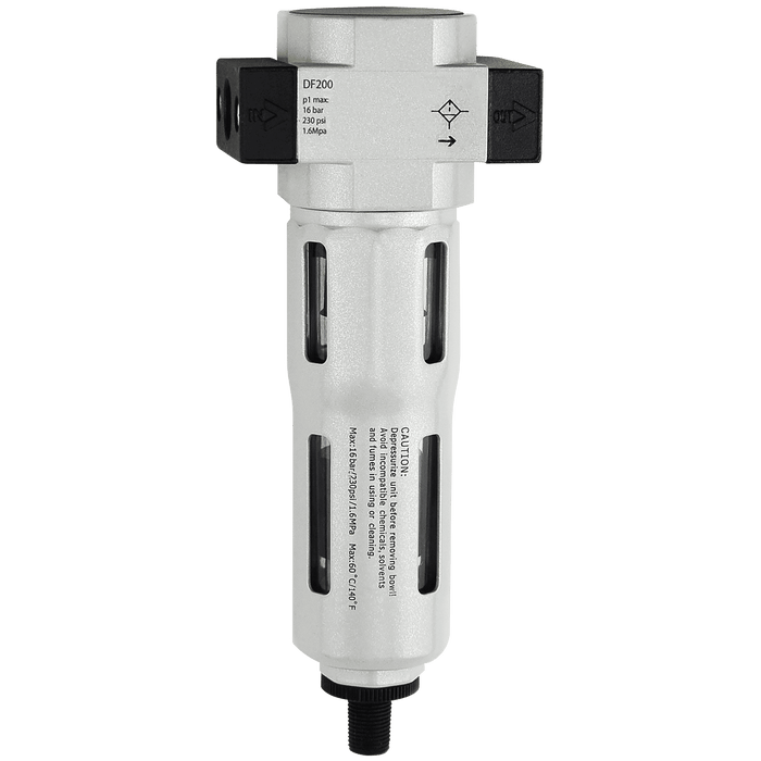 FT Pro 200 Series Filter 3/8" Auto-Drain DF200-03D - FluidAirFittings