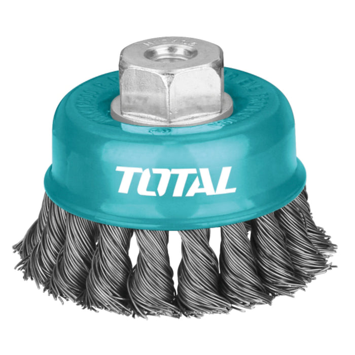 Total Tools 100MM Cup Twist Wire Brush TAC32041 - FluidAirFittings