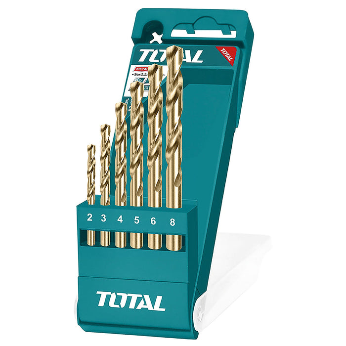 Total Tools 6PCS Metal Drill Bits Set TACSD0065 - FluidAirFittings