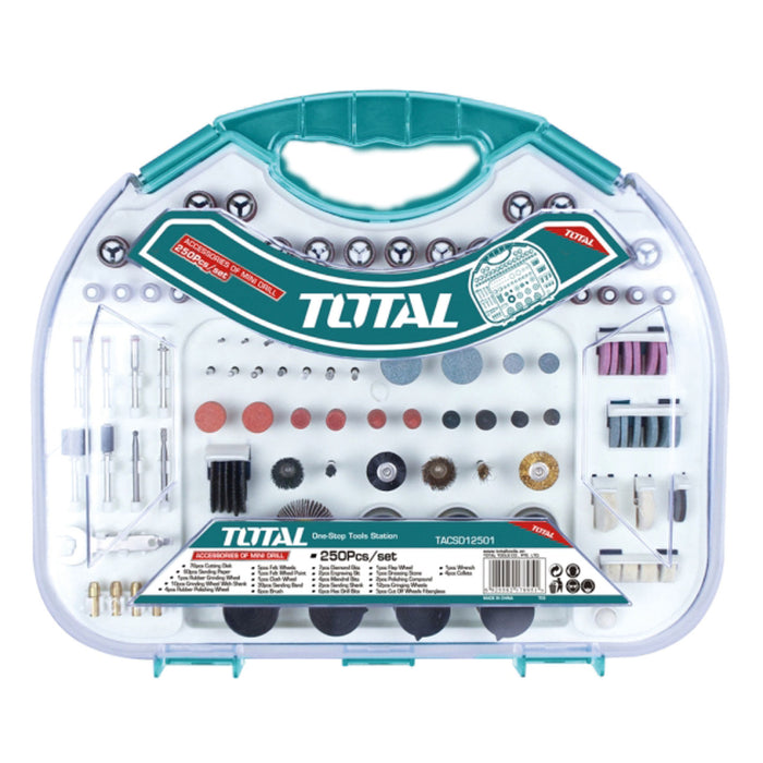Total Tools 250 PCS Mini Drill Accessories TACSD12501 - FluidAirFittings