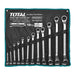 Total Tools 12PCS Offset Ring Spanner Set THT1024121 - FluidAirFittings