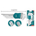 Total Tools Extra Long 9 Piece Ball Point Hex Key Set THT106292 - FluidAirFittings