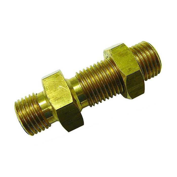 NICKEL 14 BSPX14 BSP BHEAD WITH LNUT CON BH04/04NP - FluidAirFittings