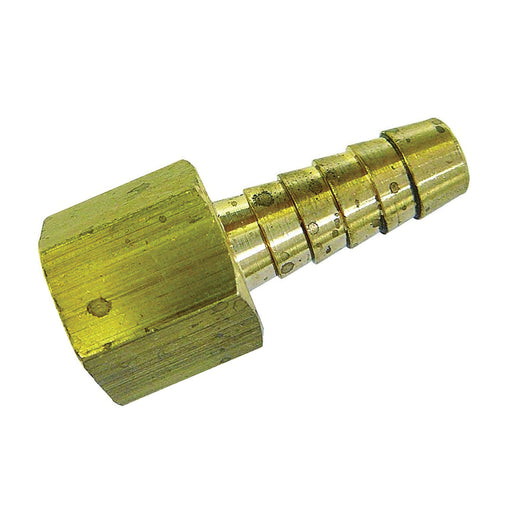 14" BSPP Fixed FEMX12"HST/ Brass NKL Plated FFH04/08NP - FluidAirFittings