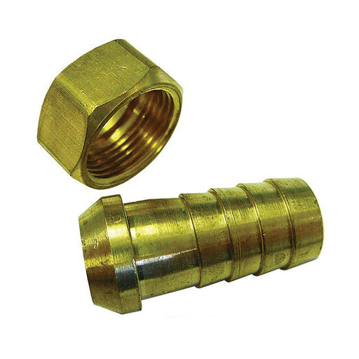 NICKEL 1/4 BSP NUT X 1/4TAILPIECE FHC04/04NP - FluidAirFittings
