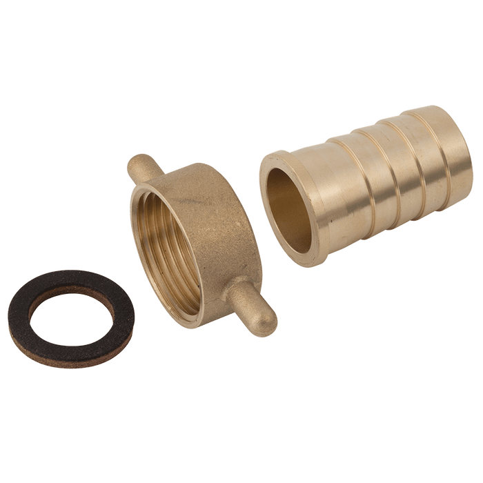 FT Pro 3/4" BSPP Female Lugged Nut X 1/2" Hose Tail LF12/08 - FluidAirFittings