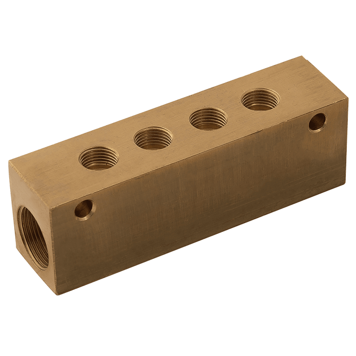 FT Pro - CIMB08/04 Manifold 2 X 1/2" OD X 4 X 1/4" OD 34030441 - FluidAirFittings