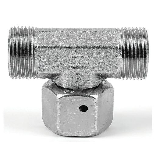 Parker M14 Metric Female X 8MM OD EO Swivel Branch Tee ET08LCF - FluidAirFittings