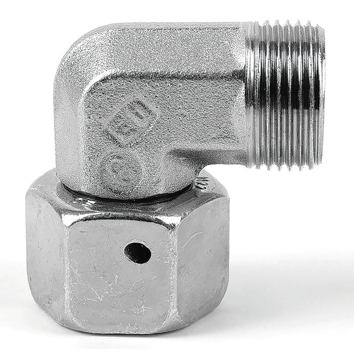Parker M42 Metric Male X 30MM OD EO Swivel Elbow EW30SCF - FluidAirFittings