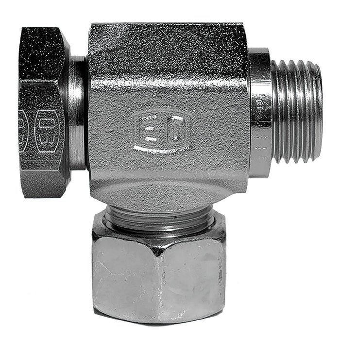 Parker 1/4" BSPP Male X 10MM OD EO Banjo Elbow WH10LRCF - FluidAirFittings