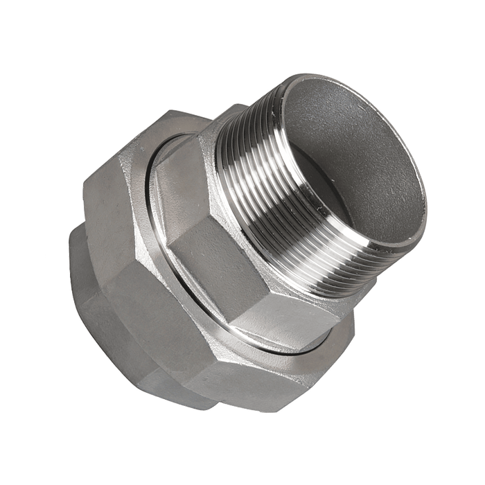 FT Pro 1/8" BSPT Male X 1/8" BSPP Female Union SSMFEU02 - FluidAirFittings