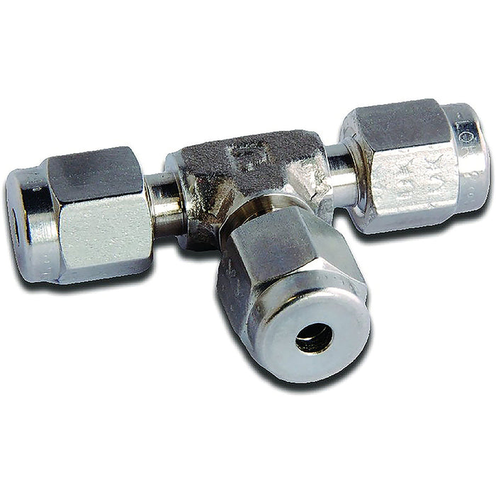 Parker A-LOK 1/4" Tube OD Imperial Union Tee 4ET4-316 - FluidAirFittings