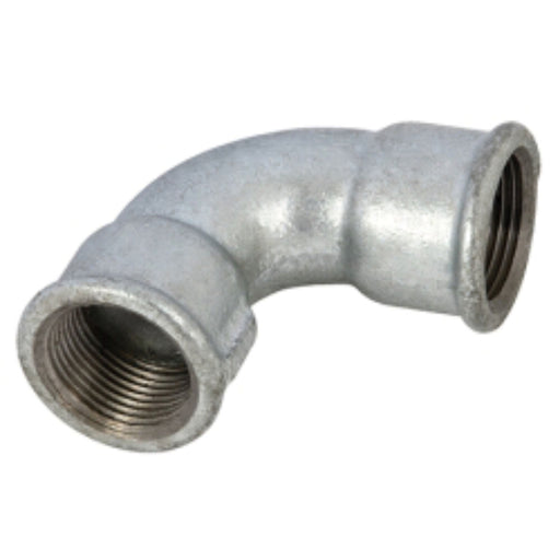EE Galvanised Short Bend 1/2" BSP Equal Female EEGSBF08 - FluidAirFittings