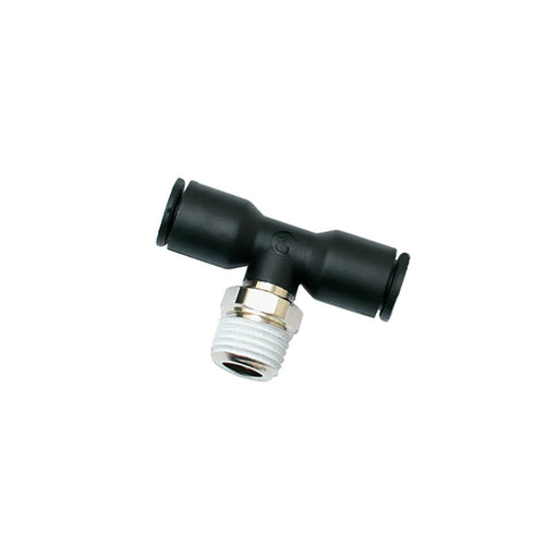 Parker Legris 3/8" BSPT Male X 14MM OD Stud Branch Tee LE-3108 14 17 - FluidAirFittings