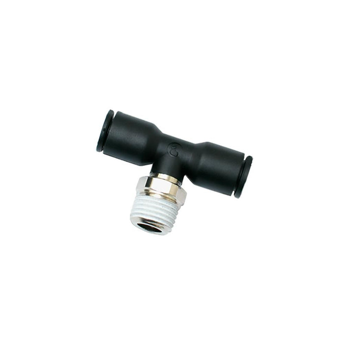 Parker Legris 3/8" BSPT Male X 14MM OD Stud Branch Tee LE-3108 14 17 - FluidAirFittings