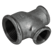 EE Galvanised Red T 1" X 1/2" X 1/2" BSPP EEMI30C11212 - FluidAirFittings