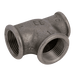 EE Black Tee Reducing On Run 1.1/4" X 1.1/4" X 3/4" EEMI3011434114N - FluidAirFittings
