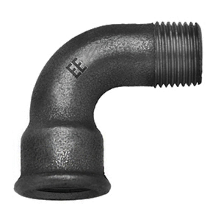 EE Black Short Bend 1" BSP Male X Female EE-MI1A-1N - FluidAirFittings