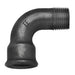 EE Black Short Bend 1" BSP Male X Female EE-MI1A-1N - FluidAirFittings