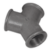 EE-EE-MI220-1N - 1" BSPP Equal Y Piece Galvanised - FluidAirFittings