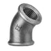EE Galvanised 45° Equal Elbow 1" BSP Female EE-MI120-1 - FluidAirFittings