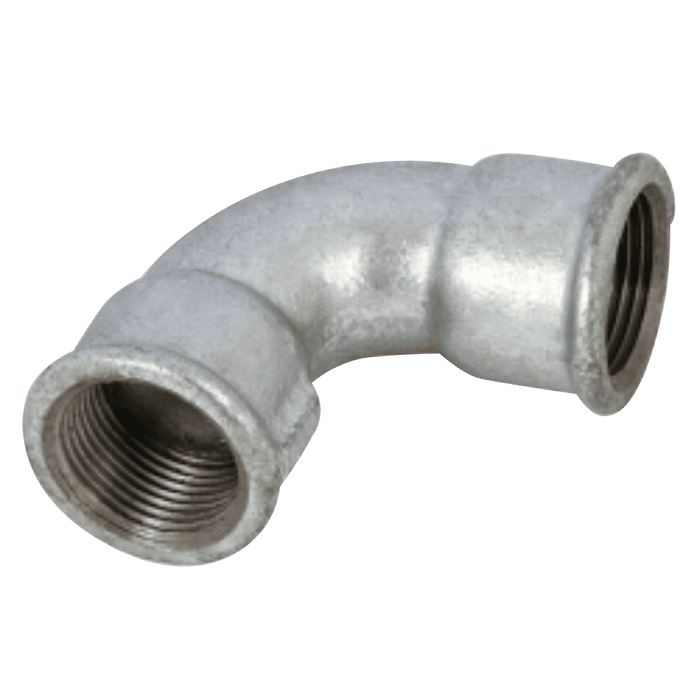 EE Galvanised Short Bend 1.1/2" BSP Equal Female EE-MI2A-112 - FluidAirFittings